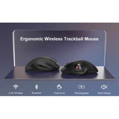 Миша бездротова JOMAA MT50 2,4G Bluetooth Чорний Миша бездротова JOMAA MT50 2,4G Bluetooth Чорний