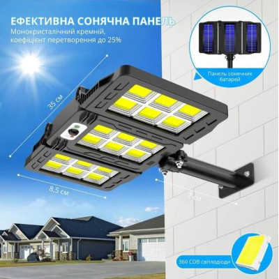 Вуличний LED світильник UrbanLight IP65 3 режими Чорний (KY887P) Вуличний LED світильник UrbanLight IP65 3 режими Чорний (KY887P)