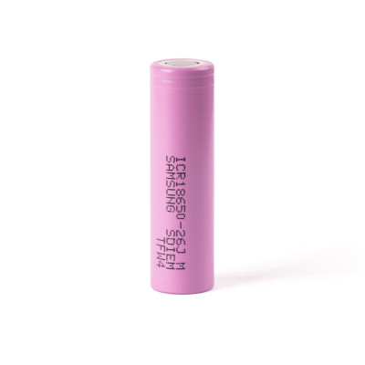 Аккумулятор 18650 Samsung 26J 2600 mAh 10А Розовый (17628-hbr)