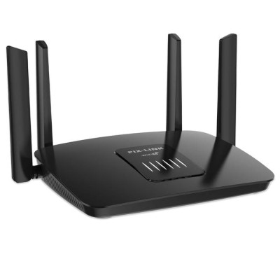 Маршрутизатор WI-FI роутер Pix-Link 4 антенны LV-AC06 Двухдиапазонный 5 ГГц Black (17611-hbr)