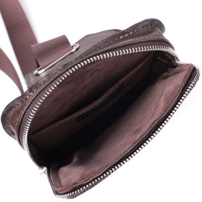 Сумка бананка Grande Pelle 22880 15,5х20,5х3,5 см Коричневий Сумка бананка Grande Pelle 22880 15,5х20,5х3,5 см Коричневий