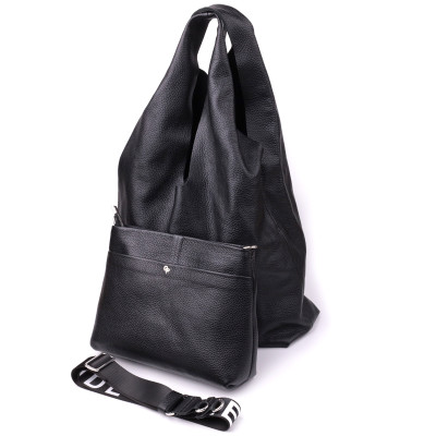 Шоппер женский Grande Pelle 2в1 22881 38х35х12 см Черный Шоппер женский Grande Pelle 2в1 22881 38х35х12 см Черный