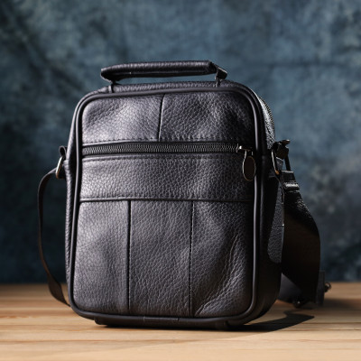 Сумка с ручкой для мужчин Vintage 22864 17х19,5х7 см Черный Сумка с ручкой для мужчин Vintage 22864 17х19,5х7 см Черный
