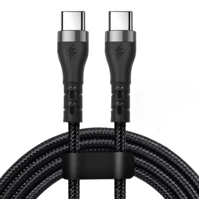 Кабель быстрой зарядки и передачи данных Digital PD Type-C к Type-C 120W 6A 2 м Черный (Type-C2m120WB)