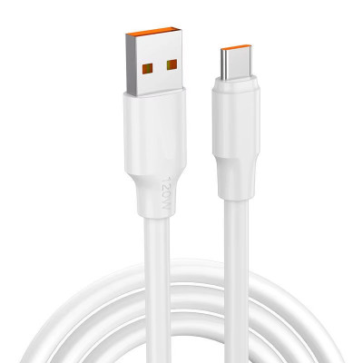 Кабель для зарядки Digital USB - Type-C 120W 2 м Білий (USBType-C2m120W)