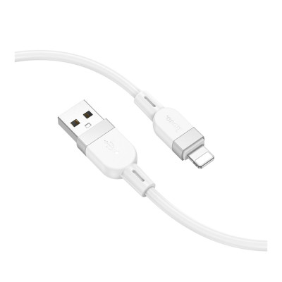 Кабель синхронізації Hoco X109 Silicone 2.4A USB to Lightning 1m White (35923_3605827) Кабель синхронізації Hoco X109 Silicone 2.4A USB to Lightning 1m White (35923_3605827)