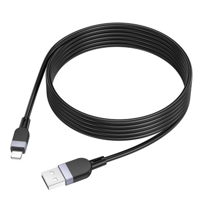 Кабель синхронізації Hoco X109 Silicone 2.4A USB to Lightning 2m Black (35924_3605829)
