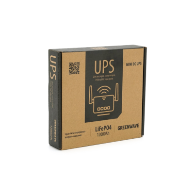 ИБП Greenwave Ecoputer-P60W для роутеров/коммутаторов/PON/POE 12000mAh (12112) ИБП Greenwave Ecoputer-P60W для роутеров/коммутаторов/PON/POE 12000mAh (12112)