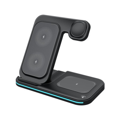 Зарядная станция No Brand OJD-95 Wireless Charger Stand 15W Черный (2507806381)