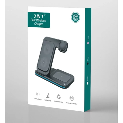 Зарядная станция No Brand OJD-95 Wireless Charger Stand 15W Черный (2507806381) Зарядная станция No Brand OJD-95 Wireless Charger Stand 15W Черный (2507806381)