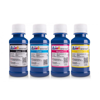 Комплект сублімаційного чорнила INKSYSTEM Epson 100 мл 4 шт Різнокольоровий (6936)