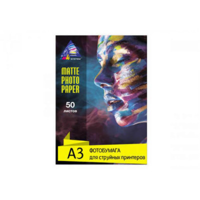 Матовая фотобумага INKSYSTEM Epson L1300 230g A3 50 шт