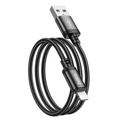 Кабель синхронізації Hoco X89 Wind USB-A to Lightning 2.4A 2m Black (36893_3609479)
