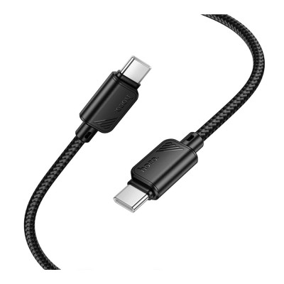 Кабель синхронізації Hoco X113 Nylon braided Type-C to Type-C 60W/3A 1 м Black (36775_3609174) Кабель синхронізації Hoco X113 Nylon braided Type-C to Type-C 60W/3A 1 м Black (36775_3609174)