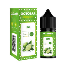 Набір компонентів для самозамісу сольової рідини Octobar Fresh & Sour Lime Лайм 0-65 мг 30 мл (17886)