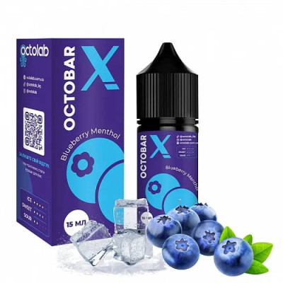 Набор компонентов для самозамеса солевой жидкости Octobar X Blueberry Menthol Голубика Ментол 0-65 мг 30 мл (17892) Набор компонентов для самозамеса солевой жидкости Octobar X Blueberry Menthol Голубика Ментол 0-65 мг 30 мл (17892)
