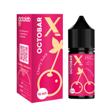 Набір компонентів для самозамішування сольової рідини Octobar X Cherry Juice Вишневий Сік 0-65 мг 30 мл (17894)