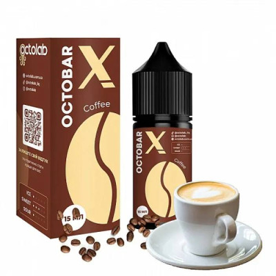 Набор компонентов для самозамеса солевой жидкости Octobar X 30 мл Coffee 0-65 мг (17895) Набор компонентов для самозамеса солевой жидкости Octobar X 30 мл Coffee 0-65 мг (17895)