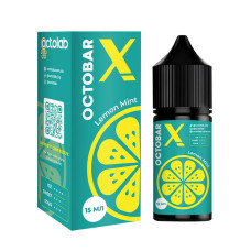 Набор компонентов для самозамеса солевой жидкости Octobar X Lemon Mint Лимон Мята 0-65 мг 30 мл (17897)