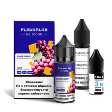 Набор компонентов для самозамеса солевой жидкости FlavorLab PE 10000 Виноградный энергетик 0-50 мг 30 мл (17905)