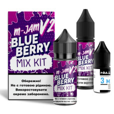 Набор компонентов для самозамеса солевой жидкости FlavorLab M-Jam V2 Blueberry Черника 0-65 мг 30 мл (17942)
