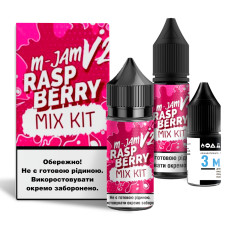 Набор компонентов для самозамеса солевой жидкости FlavorLab M-Jam V2 Raspberry Малина 0-65 мг 30 мл (17945)