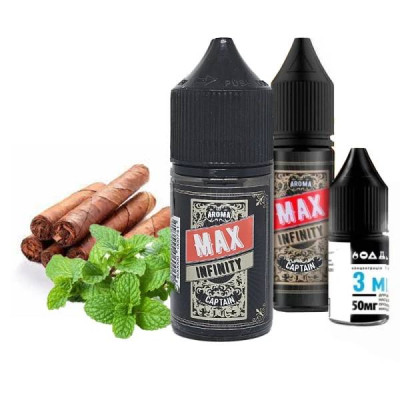 Набор компонентов для самозамеса солевой жидкости FlavorLab Infinity Max 30 мл Captain Табак с прохладой 0-50 мг (17920) Набор компонентов для самозамеса солевой жидкости FlavorLab Infinity Max 30 мл Captain Табак с прохладой 0-50 мг (17920)