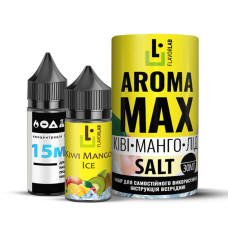 Набор компонентов для самозамеса солевой жидкости FlavorLab Aroma Max Киви Манго Лед 0-65 мг 30 мл (17931)