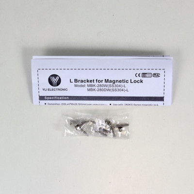 Угол монтажный для системы контроля доступа Yli Electronic MBK-280W-S(SS304)-L (302106) Угол монтажный для системы контроля доступа Yli Electronic MBK-280W-S(SS304)-L (302106)
