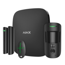 Комплект бездротової сигналізації Ajax StarterKit Cam HDR Black (302632)
