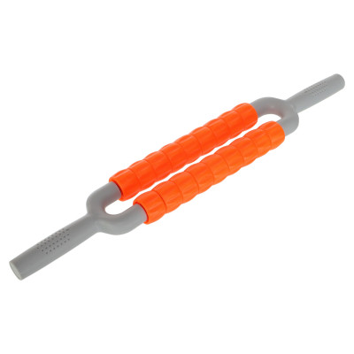 Масажер-палка роликовий антицелюлітний Massager Bar SP-Sport FI-6197 55х8.5 см Сіро-помаранчевий (684161882aa05974766ef77b)
