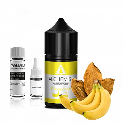 Набор компонентов для самозамеса солевой жидкости Chaser Alchemist Cubana Banana Табак Банан 0-50 мг 30 мл (18087-hbr) Набор компонентов для самозамеса солевой жидкости Chaser Alchemist Cubana Banana Табак Банан 0-50 мг 30 мл (18087-hbr)