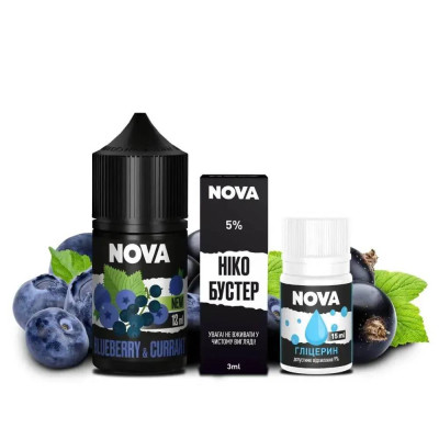 Набір компонентів для самозамісу сольової рідини Nova 30 мл Blueberry Currant 0-50 мг (18074-hbr) Набір компонентів для самозамісу сольової рідини Nova 30 мл Blueberry Currant 0-50 мг (18074-hbr)