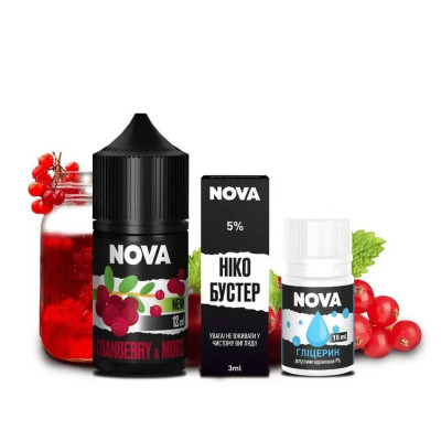 Набір компонентів для самозамісу сольової рідини Nova Cranberry Mors Журавлинний Морс 0-50 мг 30 мл (18077-hbr) Набір компонентів для самозамісу сольової рідини Nova Cranberry Mors Журавлинний Морс 0-50 мг 30 мл (18077-hbr)