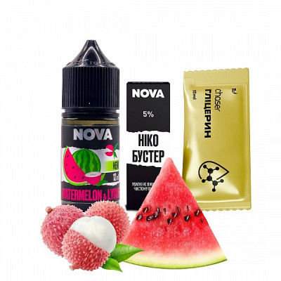 Набір компонентів для самозамісу сольової рідини Chaser Nova Watermelon Lychee Кавун Лічі 0-50 мг 30 мл (18082-hbr) Набір компонентів для самозамісу сольової рідини Chaser Nova Watermelon Lychee Кавун Лічі 0-50 мг 30 мл (18082-hbr)