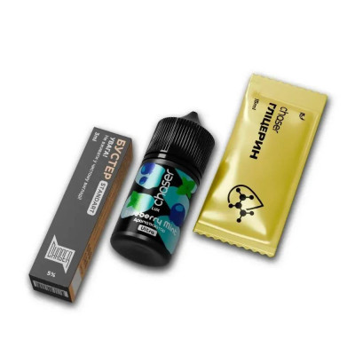 Набор компонентов для самозамеса солевой жидкости ser Lux Ultra Blueberry Mint Черника Мята 0-50 мг 30 мл (18055-hbr)