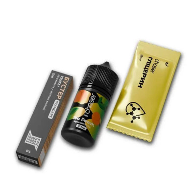 Набор компонентов для самозамеса солевой жидкости Chaser Lux Ultra Peach Tea Персиковый чай 0-50 мг 30 мл (18061-hbr)
