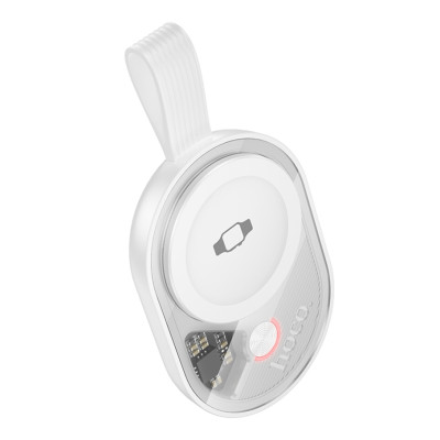 Бездротовий міні-зарядний пристрій Hoco CW60 Apple Watch 1-10/SE/SE2/Ultra/Ultra2 White (37127_3610406)
