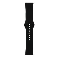 Ремешок Universal 22mm Silicone Button Design Samsung/Amazfit/Huawei Black (35683_3577579)