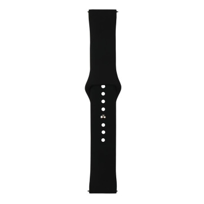 Ремешок Universal 22mm Silicone Button Design Samsung/Amazfit/Huawei Black (35683_3577579)