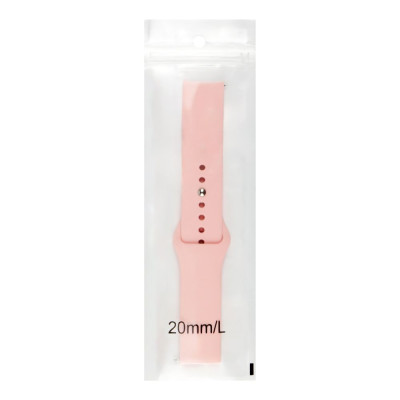 Ремінець Universal 20mm Silicone Button Design Samsung/Amazfit/Huawei Pink (35724_3577970) Ремінець Universal 20mm Silicone Button Design Samsung/Amazfit/Huawei Pink (35724_3577970)