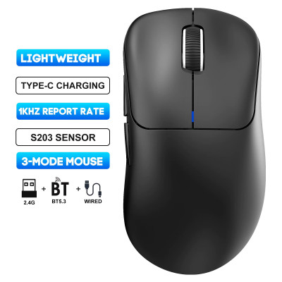 Мышь беспроводная HXSJ T700 с аккумулятором 2.4G+Bluetooth+Wired Черный Мышь беспроводная HXSJ T700 с аккумулятором 2.4G+Bluetooth+Wired Черный