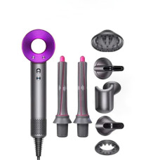 Фен-стайлер для волос Kemei Supersonic Premium Magic Hair 7в1 1600 Вт Фиолетовый (HD07ProF)