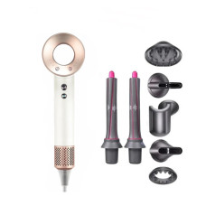 Фен-стайлер для волос Kemei Supersonic Premium Magic Hair 7в1 1600 Вт Белый (HD07ProO)