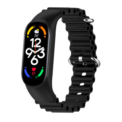 Ремінець MI Ocean band Xiaomi Mi Band 3/Mi Band 4/Mi Band 5/Mi Band 6/Mi Band 7 Black (32366_2917254) Ремінець MI Ocean band Xiaomi Mi Band 3/Mi Band 4/Mi Band 5/Mi Band 6/Mi Band 7 Black (32366_2917254)