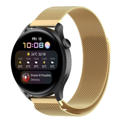 Ремешок Universal Milanese loop 20 mm Samsung/Amazfit/Huawei Gold (32371_3342034)