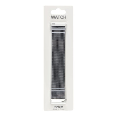 Ремінець Universal Milanese loop 22 mm Samsung/Amazfit/Huawei Silver (32372_3342044)