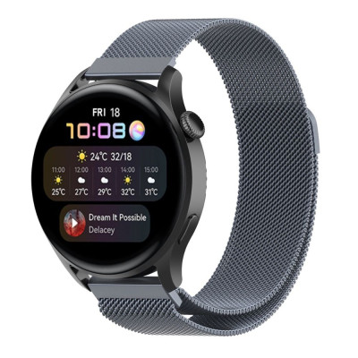 Ремешок Universal Milanese loop 20 mm Samsung/Amazfit/Huawei Grey (32371_3342035)