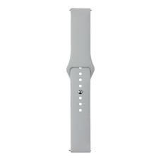 Ремешок Universal 20mm Silicone Button Design Samsung/Amazfit/Huawei Cloud Grey (35724_3577966)
