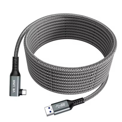 Кабель Oculus Link USB 3.2 Type-C для Quest 2/3/Pro/ Pico 4 5 м Сірий (AC-5mGS)